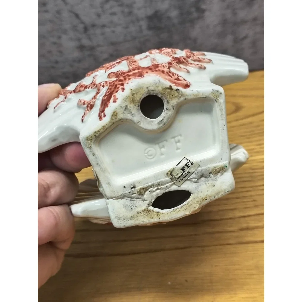 Fitz & Floyd Sea Shell / Napkin or Letter Holder Nautical Décor CORAL STARFISH